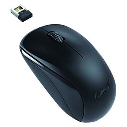 Papírenské zboží - Genius Myš NX-7000, 1200DPI, 2.4 [GHz], optická, 3tl., 1 kolečko, bezdrátová, černá, univ