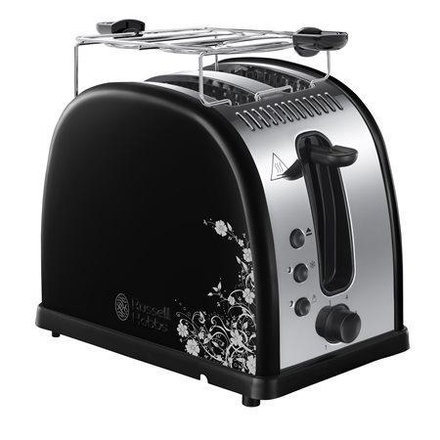 Papírenské zboží - Topinkovač "Legacy Floral", černá/bílá, RUSSELL HOBBS