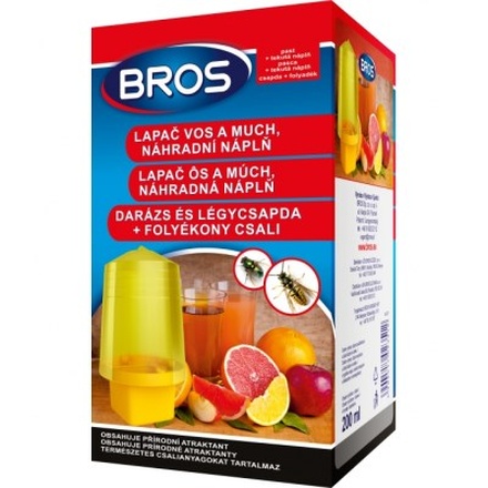 Papírenské zboží - Lapač vos a much komplet 200 ml Bros