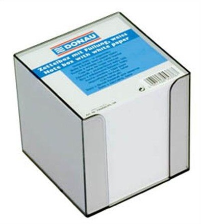 Papírenské zboží - Papírové bločky v kostce 89x89x85 mm, nelepené se stojánkem, DONAU