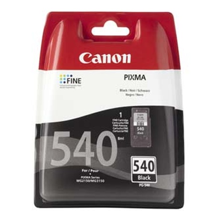 Papírenské zboží - Canon originální ink PG540, black, 180str., 5225B005, Canon Pixma MG2150, 3150