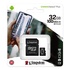 Papírenské zboží - Kingston karta Canvas Select Plus, 32GB, micro SDHC, SDCS2/32GB, UHS-I U1 (Class 10), z adapterm, A1