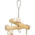 Papírenské zboží - Wisząca karuzela naturalna, zabawka dla papug, bambus/rattan/drewno, 31 cm