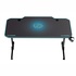 Papírenské zboží - ULTRADESK Biurko dla gracza FRAG - BLUE, 140x66 cm, 76 cm, z podkładką pod mysz, uchwyt na słuchawki i napój