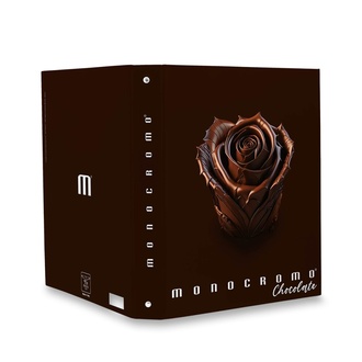 Papírenské zboží - 4kroužkový pořadač Pigna Monocromo Chocolate - A4, 30 mm, mix motivů