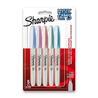 Papírenské zboží - Permanentní popisovač Sharpie Fine Mystic sada 5 barev