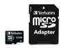 Papírenské zboží - Karta pamięci microSDHC 32GB Class 10 UHS I z adapterem VERBATIM "PRO"
