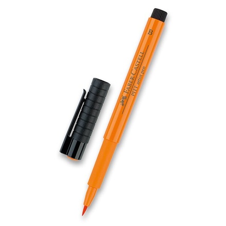 Papírenské zboží - Popisovač Faber-Castell Pitt Artist Pen Brush - žluté a oranžové odstíny 113