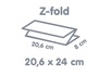 Papírenské zboží - Ręcznik papierowy składany Z 2-w biały 20,6 x 24 cm [3750 szt]