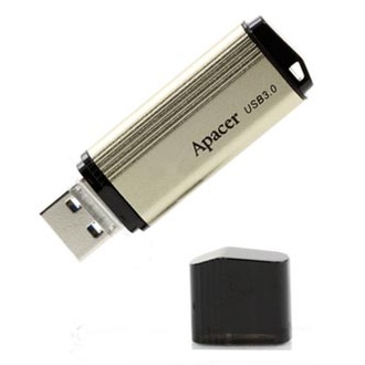 Papírenské zboží - Apacer USB flash disk, USB 3.0 (3.2 Gen 1), 32GB, AH353, zlatý, AP32GAH353C-1, USB A, s k