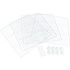Papírenské zboží - Elementy z drutu rozprężnego 35 x 35 cm do obudowy wewnętrznej #62460, 4 szt., biały