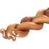 Papírenské zboží - Warkocz do żucia z byczym penisem , 15 cm/ 35g