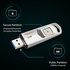 Papírenské zboží - Apacer USB flash disk, USB 3.0 (3.2 Gen 1), 32GB, AH651, srebrny, AP32GAH651S-1, czytnik linii papilarnych