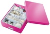 Papírenské zboží - Małe pudełko organizacyjne Leitz Click & Store, różowe