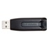 Papírenské zboží - Verbatim USB flash disk, USB 3.0 (3.2 Gen 1), 16GB, V3, Store N Go, czarny, 49172, USB A, z wysuwanym złączem