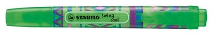 Papírenské zboží - Zvýrazňovač "Swing Cool Festival Spirit", zelená, 1-4 mm, STABILO