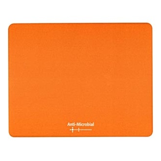 Papírenské zboží - Podložka pod myš, Polyprolylen, oranžová, 24x19cm, 0.4mm, Logo, antimikrobiální