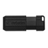 Papírenské zboží - Verbatim USB flash disk, USB 2.0, 8GB, PinStripe, Store N Go, czarny, 49062, USB A, z wysuwanym złączem