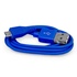 Papírenské zboží - Kabel USB (2.0), USB A M-USB micro M, 1m, niebieski