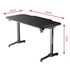 Papírenské zboží - ULTRADESK Biurko dla gracza FRAG - BLACK, 140x66 cm, 76 cm, z podkładką pod mysz, uchwyt na słuchawki i napój