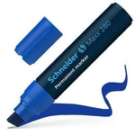 Papírenské zboží - Permanentní popisovač "Maxx 280", modrá, 4-12mm, klínový hrot, SCHNEIDER