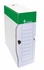 Papírenské zboží - Pudełko archiwizacyjne, zielono-białe, karton, A4, 100 mm, VICTORIA