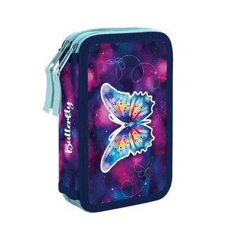 Papírenské zboží - Penál 2 p. prázdný Motýl