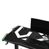 Papírenské zboží - ULTRADESK Biurko dla gracza FORCE - białe, 166x70 cm, 76.5 cm, z podkładką pod mysz XXL, uchwyt na napoje i słuchawki
