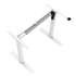 Papírenské zboží - Biurko, elektycznie regulowany, Blat biały, 75x120cm, regulacja rozstawu 500mm, biały, 70 kg nośność, ergo