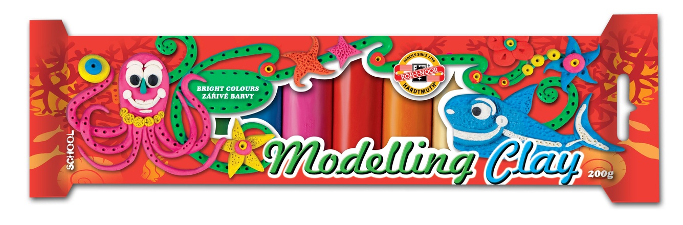 Papírenské zboží - Plastelína 131510 v celofánu 10 barev 200g