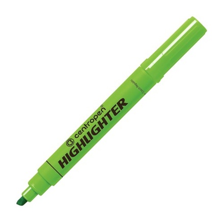 Papírenské zboží - Zvýrazňovač CENTROPEN 8552 1-4,6 mm zelený