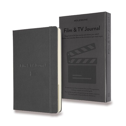 Papírenské zboží - Zápisník Moleskine Passion Film & TV Journal L, šedý