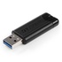 Papírenské zboží - Verbatim USB flash disk, USB 3.0 (3.2 Gen 1), 16GB, PinStripe, Store N Go, czarny, 49316, USB A, z wysuwanym złączem