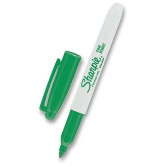Papírenské zboží - Permanentní popisovač Sharpie zelený