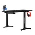 Papírenské zboží - ULTRADESK Biurko dla gracza FRAG - RED, 140x66 cm, 76 cm, z podkładką pod mysz, uchwyt na słuchawki i napój