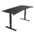 Papírenské zboží - ULTRADESK Biurko dla gracza Ultradesk CRUISER BLACK, 160x70 cm, 66-82 cm, uchwyt na słuchawki, 3 otwory na kable, regulacja wysoko