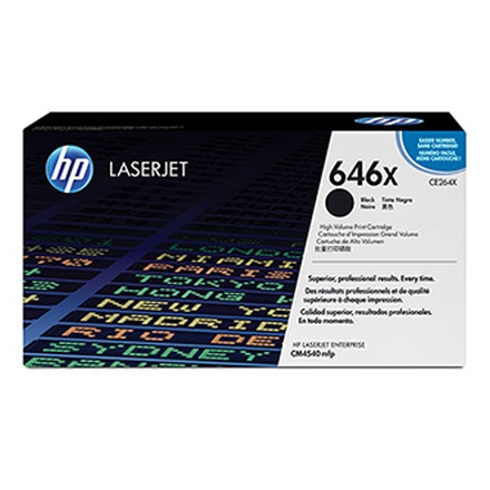 Papírenské zboží - HP originální toner CE264X, black, 17000str., HP 646X, HP LaserJet CM4540, O