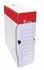 Papírenské zboží - Pudełko archiwalne, czerwono-białe, karton, A4, 100 mm, VICTORIA