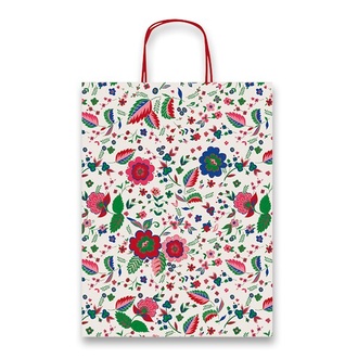Papírenské zboží - Dárková taška Flora 260 x 120 x 345 mm