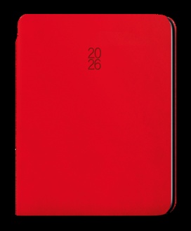 Papírenské zboží - Denní diář - David - Softy - A5 - červená