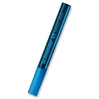 Papírenské zboží - Křídový popisovač "Maxx 265", modrá, 2-3mm, tekutý, SCHNEIDER