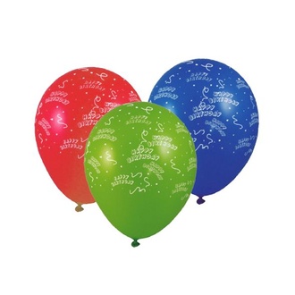 Papírenské zboží - Nafukovací balónky "Happy Birthday" "L" [100 ks]