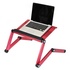 Papírenské zboží - Podstawka pod laptopa, z możliwością obrotu 360°, różowa, aluminiowo-plastikowa, nośność 10 kg