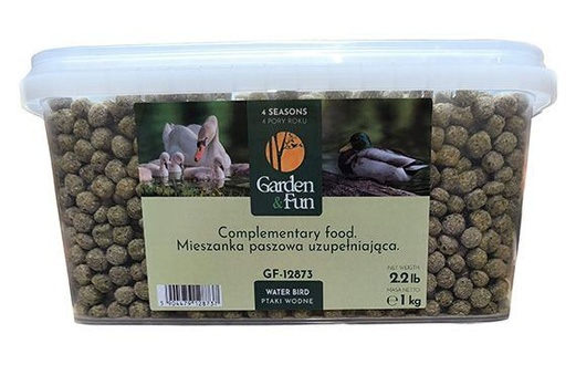 Papírenské zboží - GARDEN FUN krmivo pro vodní ptáky kyblík 1kg
