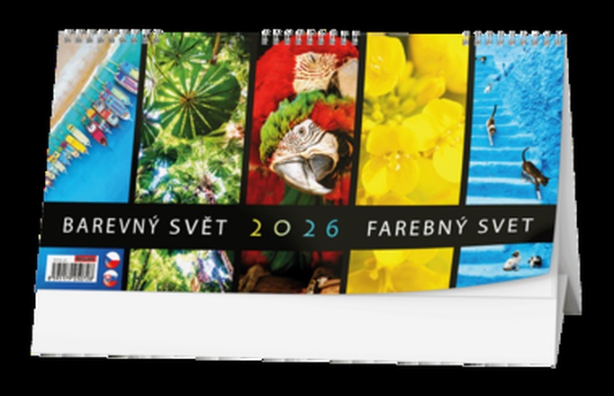 Papírenské zboží - Stolní kalendář - Barevný svět
