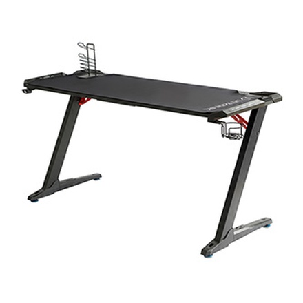 Papírenské zboží - ULTRADESK Herní stůl SPACE XXL BLACK, 154x61 cm, 78 cm, RGB podsvícení s dotykovým panele