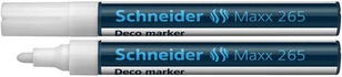 Papírenské zboží - Marker kredowy Maxx 265, biały, 2-3mm, płyn, SCHNEIDER