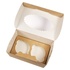 Papírenské zboží - Pudełko papierowe ECO na muffiny 100x160x100 mm brązowe z okienkiem [25 szt.]