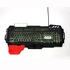 Papírenské zboží - Red Fighter K2, klawiatura CZ/SK, do gry, podświetlona rodzaj przewodowa (USB), czarna, wymienna podkładka pod nadgarstek, stand d