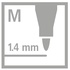 Papírenské zboží - Metaliczny marker z włókna premium - STABILO Pen 68 metallic - zestaw 6 sztuk